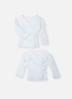 -Lot de 2 brassières à liens bébé
