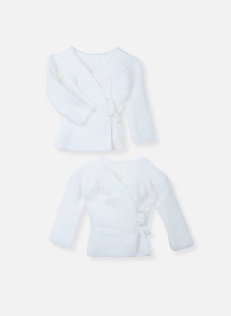 Lot de 2 brassières à liens bébé  - vertbaudet enfant