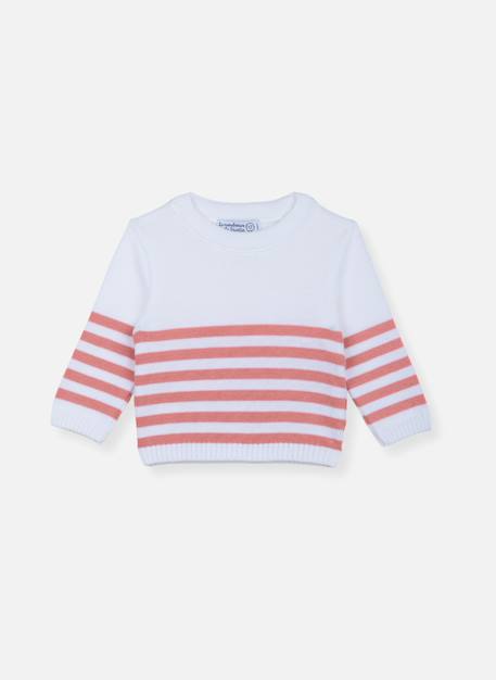 Bébé-Pull, gilet, sweat-Pull-Pull marinière en coton