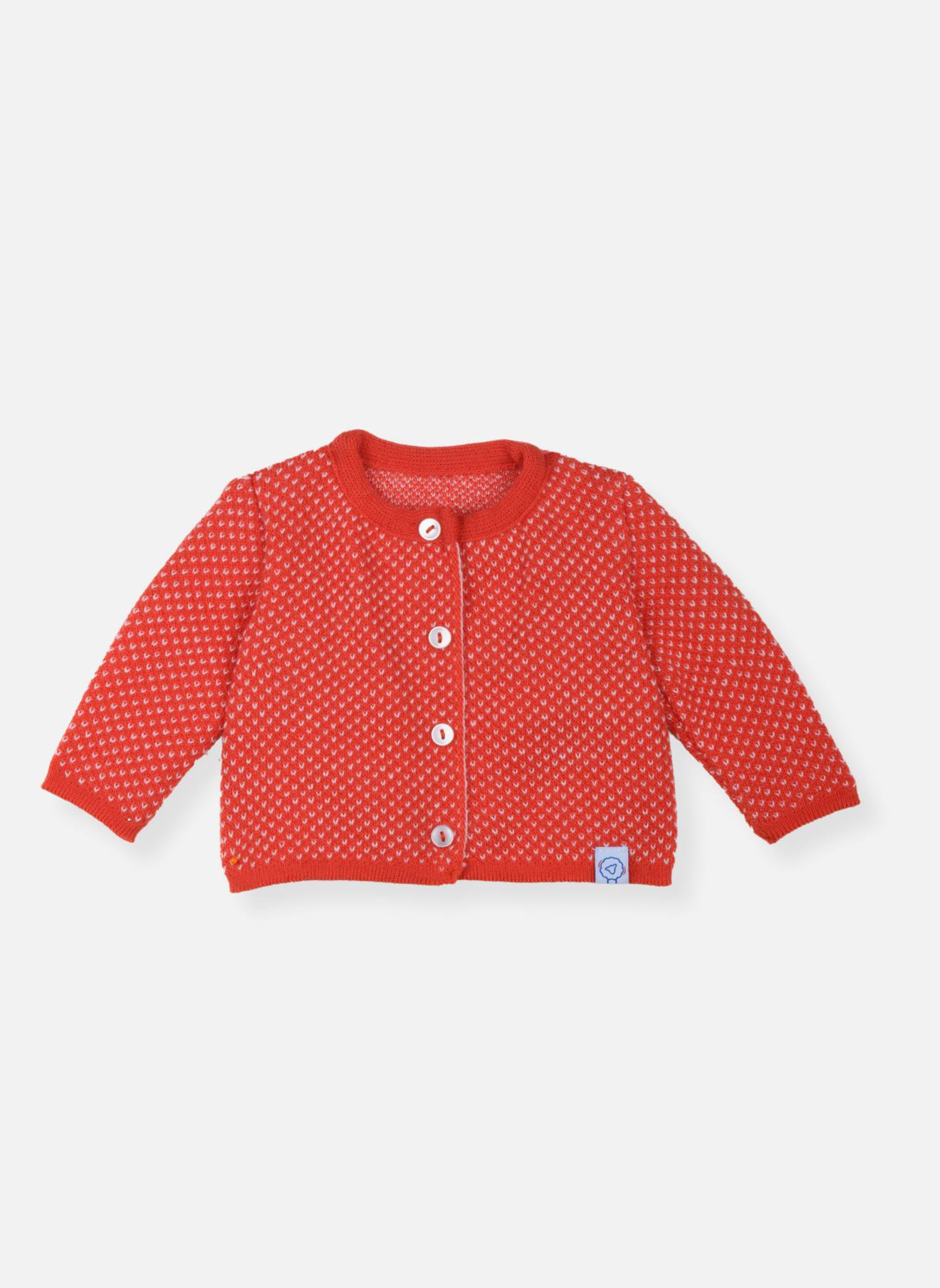 Gilet Bébé Motif Hirondelle Coquelicot