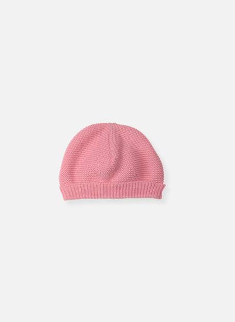 Bonnet rond bébé Blanc+Bleu layette+Framboise+Gris+Marine+Moutarde+Pêche+Rose layette+Rose poudre+Vert d'eau 16 - vertbaudet enfant 