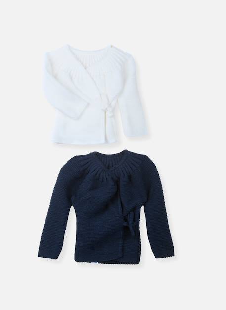Fille-Sous-vêtement-Lot de 2 brassières à liens bébé