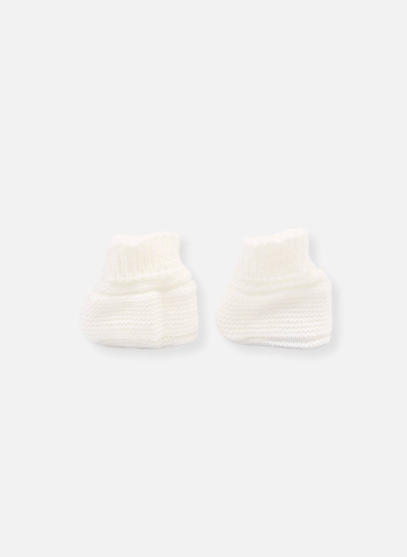 Chaussons Bébé En Tricot Blanc