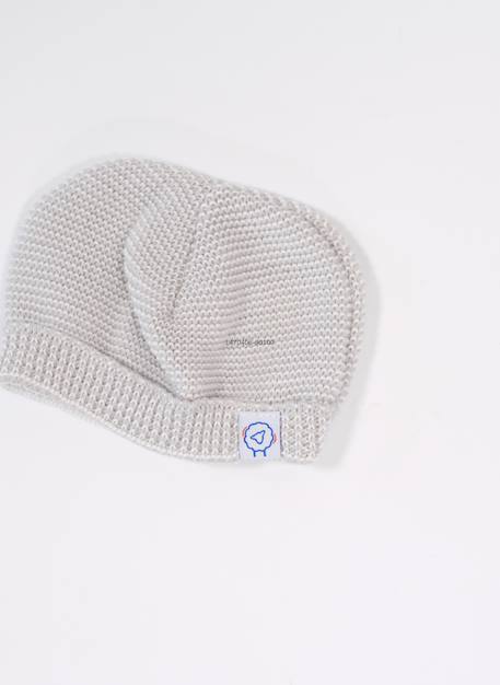 Bonnet rond bébé Blanc+Bleu layette+Framboise+Gris+Marine+Moutarde+Pêche+Rose layette+Rose poudre+Vert d'eau 9 - vertbaudet enfant 