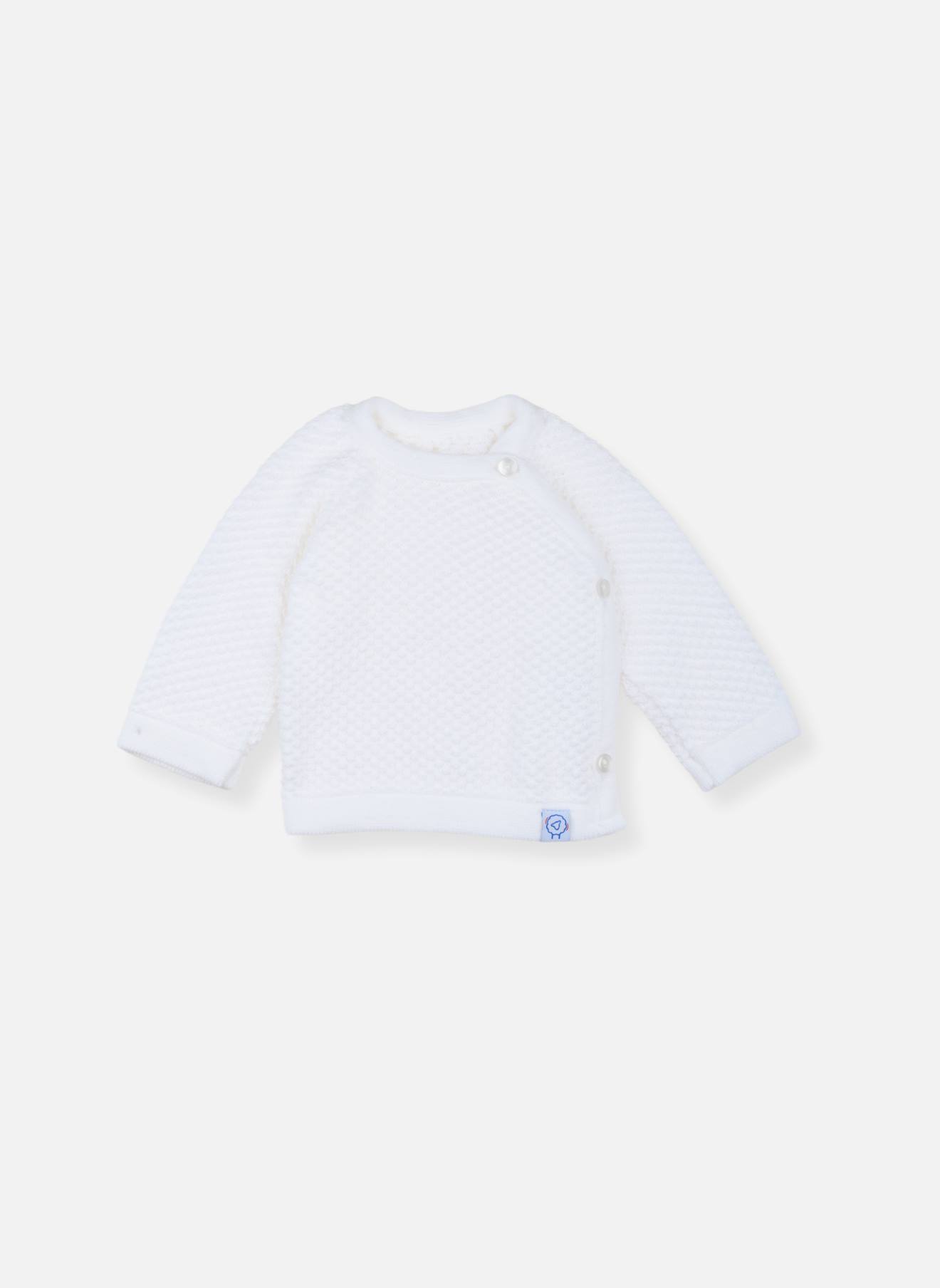 Brassière Bébé Nid D'abeille Blanc