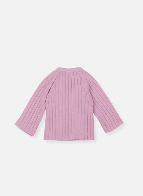 Brassière laine  mélangée Bleu clair+Bleu layette+Écru+Rose perle 14 - vertbaudet enfant 