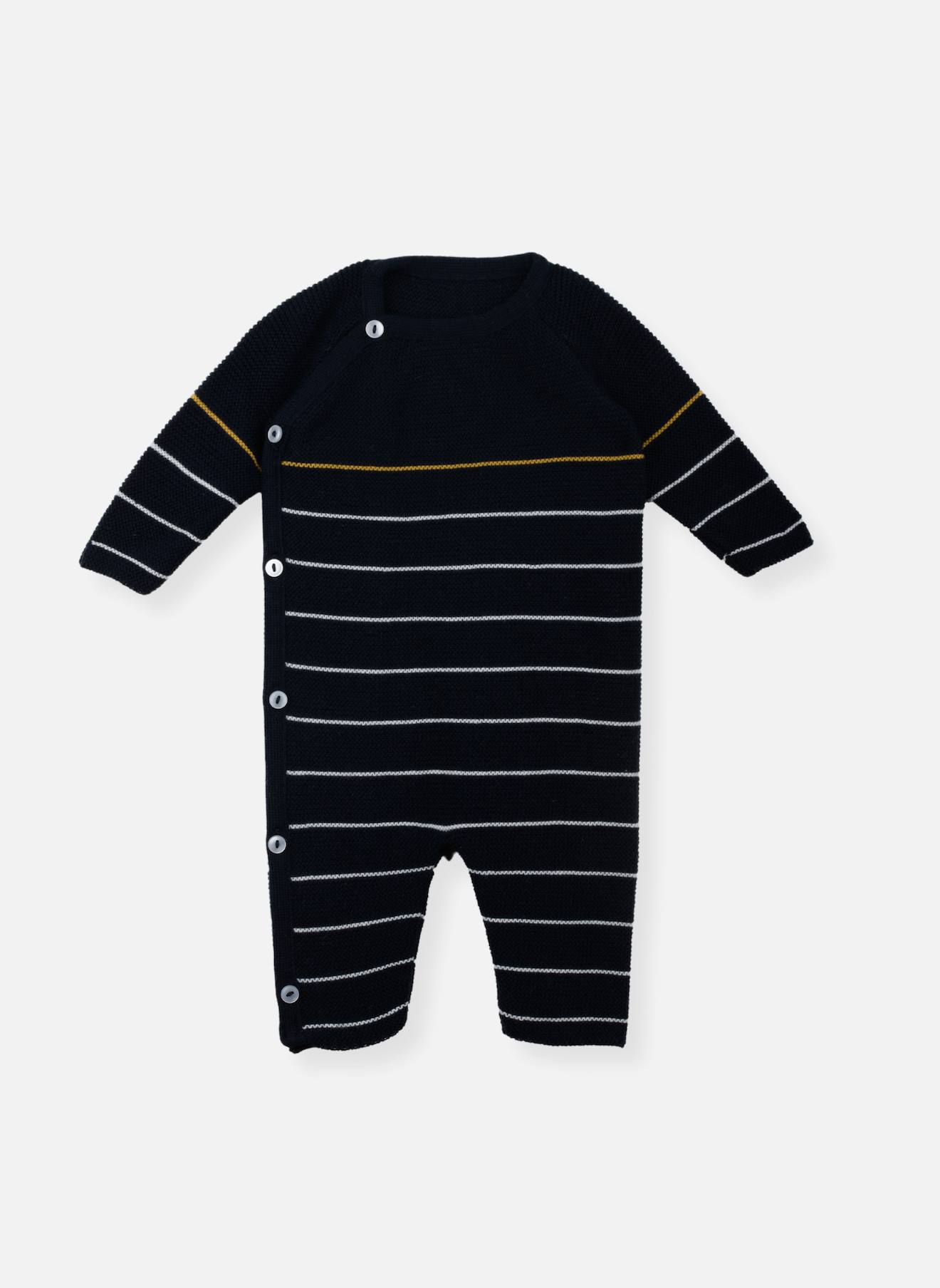 Combinaison Bébé Matière Recyclée Nocturne/curry