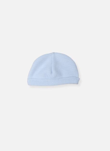 Bonnet rond bébé Blanc+Bleu layette+Framboise+Gris+Marine+Moutarde+Pêche+Rose layette+Rose poudre+Vert d'eau 4 - vertbaudet enfant 