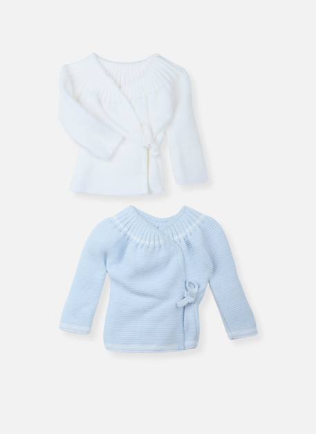 Fille-Sous-vêtement-Lot de 2 brassières à liens bébé