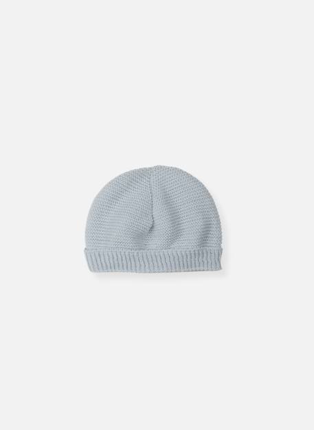 Bonnet rond bébé Blanc+Bleu layette+Framboise+Gris+Marine+Moutarde+Pêche+Rose layette+Rose poudre+Vert d'eau 23 - vertbaudet enfant 