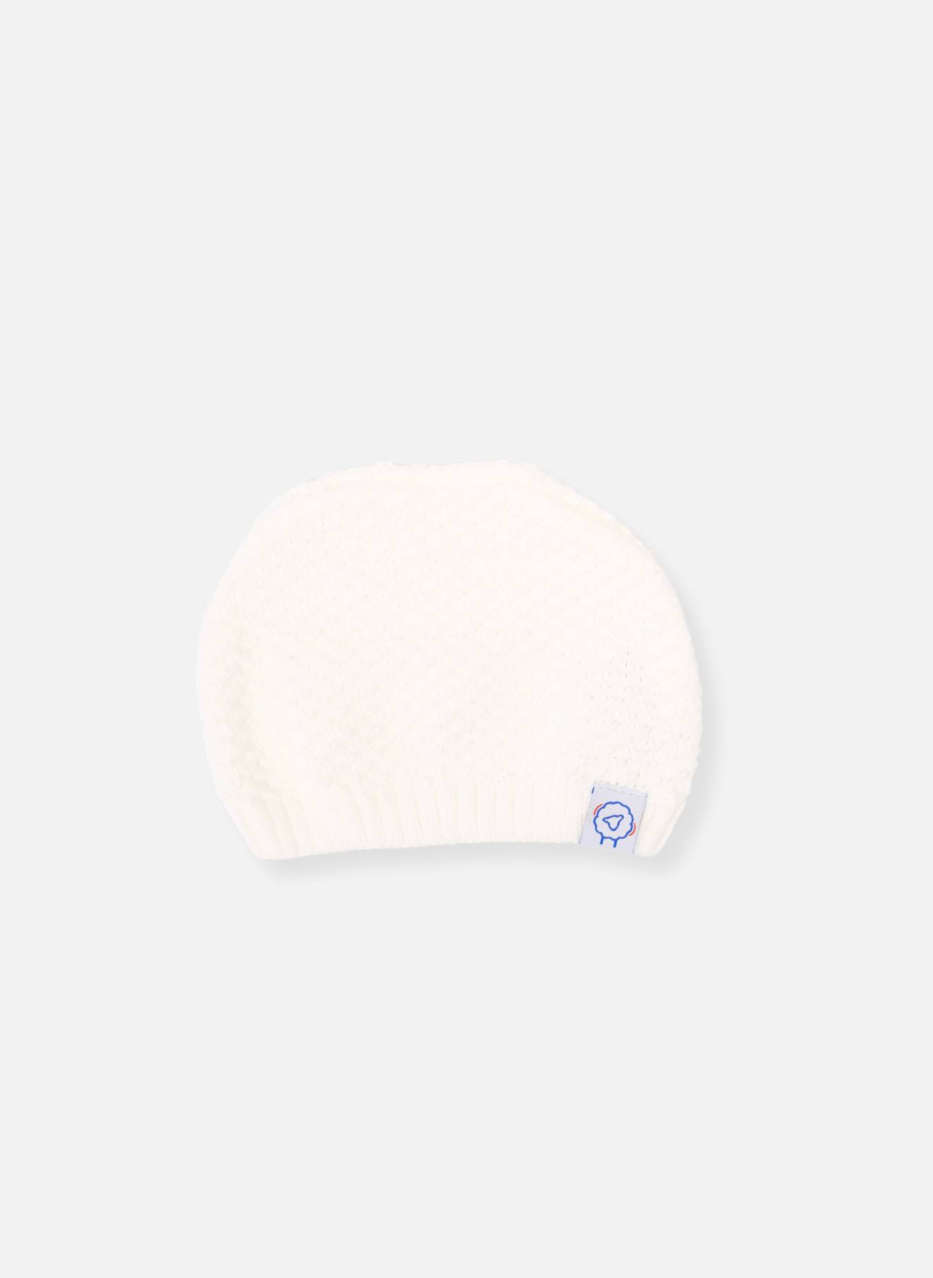 Bonnet Bébé Tricot Blanc