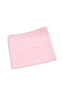 -Couverture  en laine mélangée  ajourée