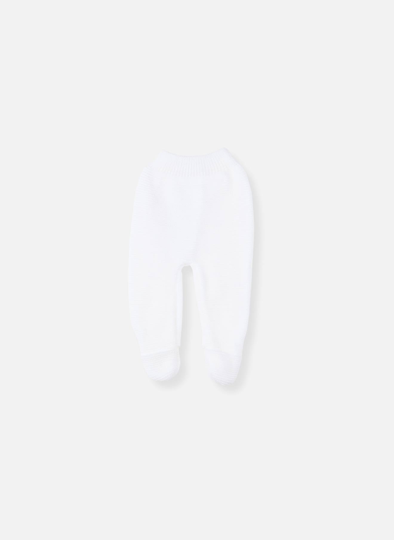 Pantalon À Pieds Bébé Blanc