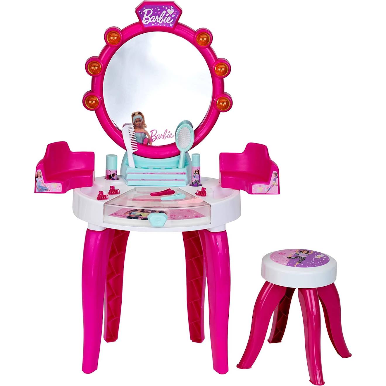 Coiffeuse+Barbie+-+Studio+De+Beaute+Multicolore