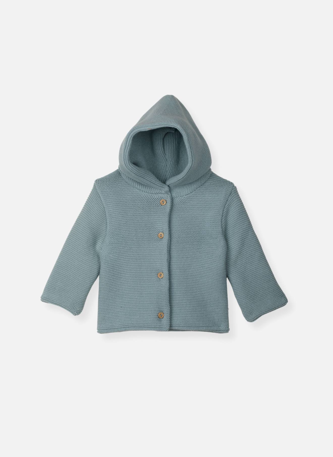 Paletot En Coton Bébé Bleu Danube