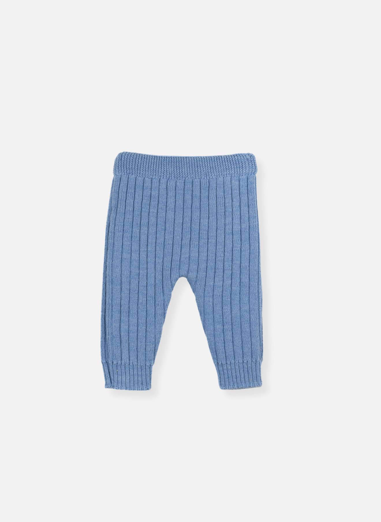 Pantalon Bébé En Laine Bleu Clair