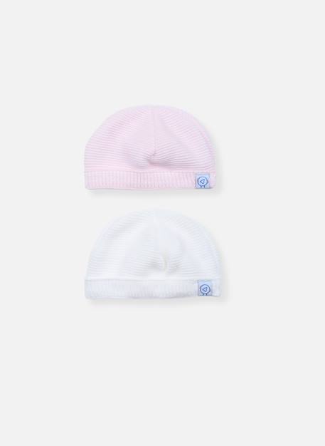 Bébé-Accessoires-Chapeau-Lot de  2 bonnets bébé