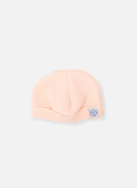 Bonnet rond bébé Blanc+Bleu layette+Framboise+Gris+Marine+Moutarde+Pêche+Rose layette+Rose poudre+Vert d'eau 20 - vertbaudet enfant 