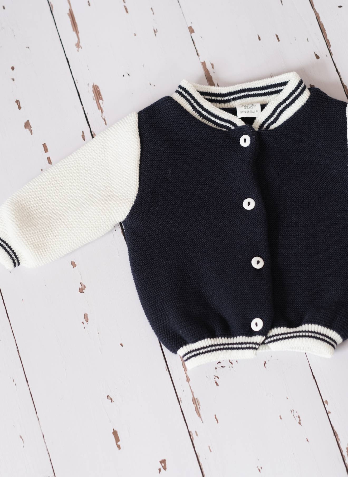 Veste Bébé Bombers Écru/nocturne (La Manufacture De La Layette) - Image 2