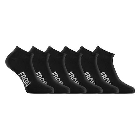Garçon-Lot de 6 paires de chaussettes tiges courtes junior freegun noir