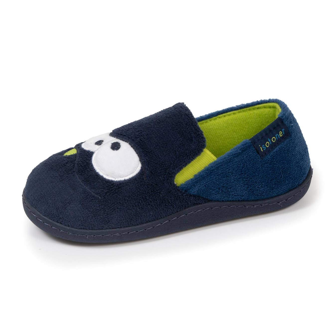 Chaussons Mocassins Enfilage Facile, Semelle Antidérapante Marine