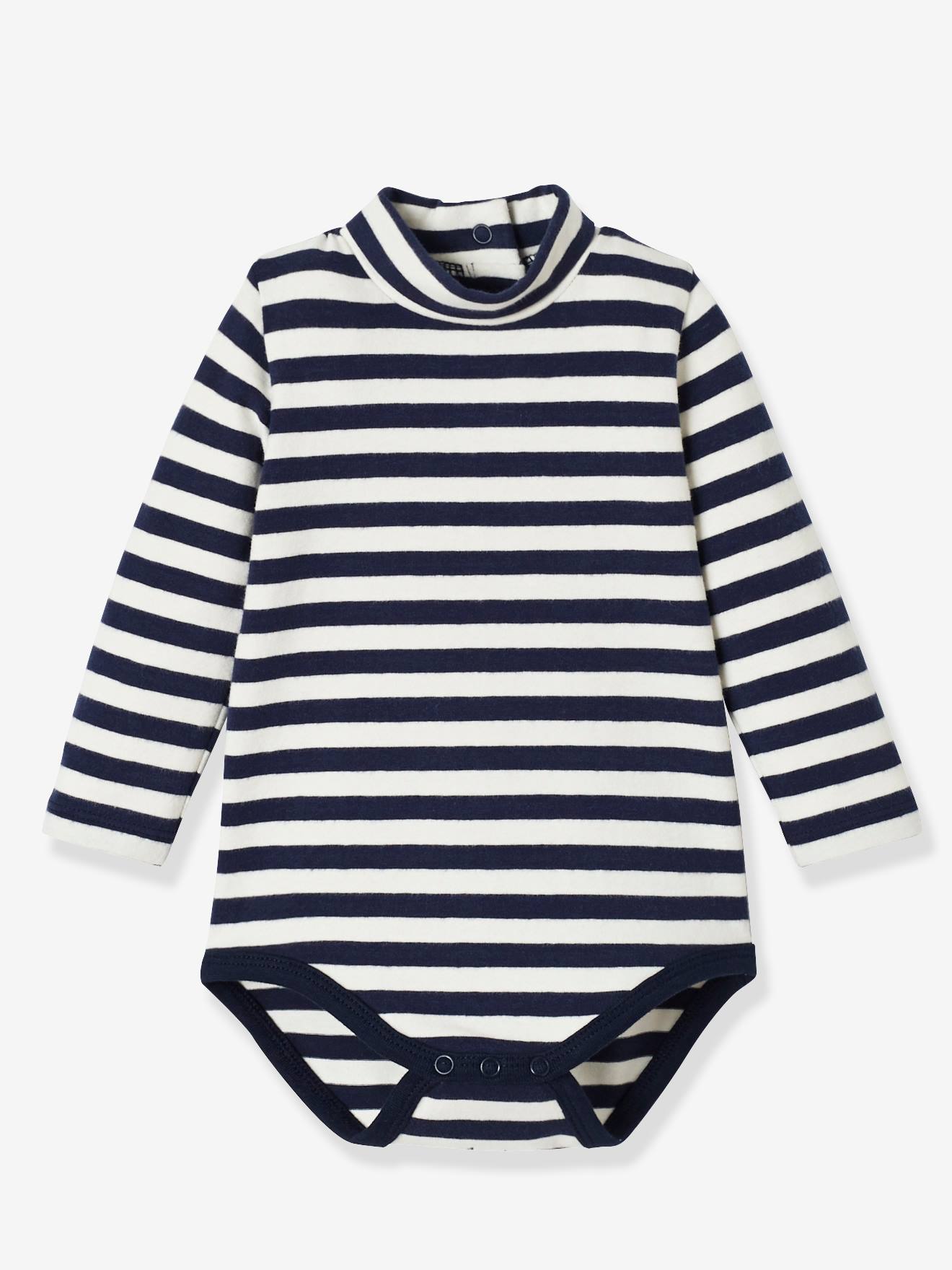 Lot De 2 Bodies Bebe Col Montant Manches Longues Oeko Tex Lot Jaune Vertbaudet