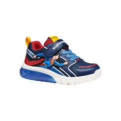 Chaussures-Chaussures garçon 23-38-Baskets basses  à scratch Superman