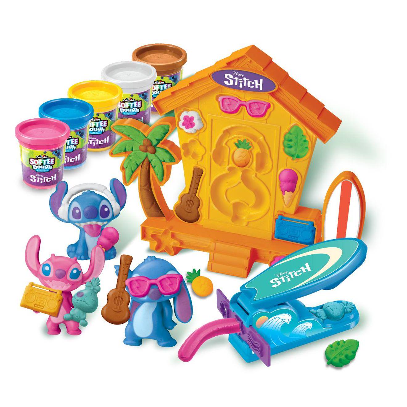 Kit De Fabrication De Figurines Stitch En Pâte À Modeler Douce Et Malléable Multicolore