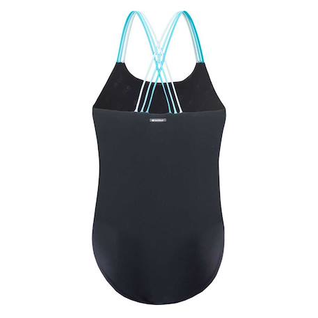 Maillot de bain 1 pièce nylon harma Noir / bleu clair vif 2 - vertbaudet enfant 