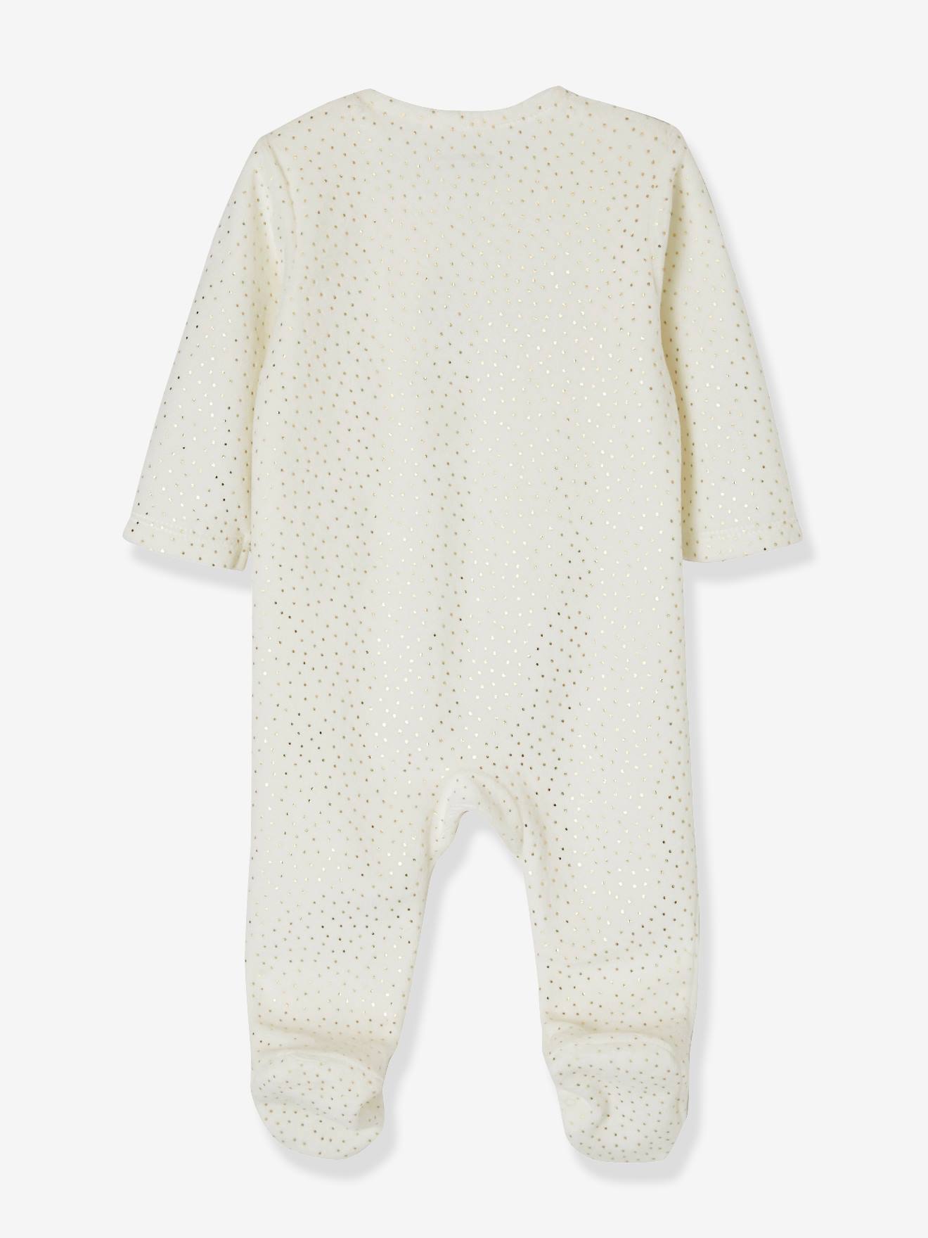 Vertbaudet Pyjama En Velours Bebeetoiles Naissance Ivoire 6m 67cm Vetements Vetements De Nuit Et Peignoirs Centroarco Com