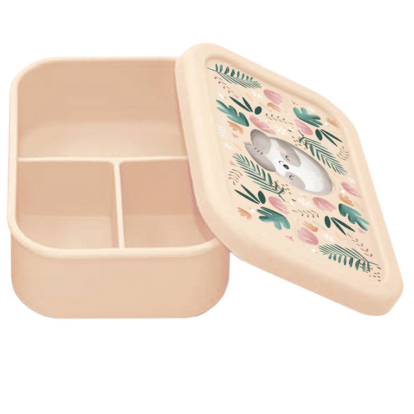 Boîte À Lunch En Silicone Gnawy Le Paresseux Beige (Sassi) - Image 2