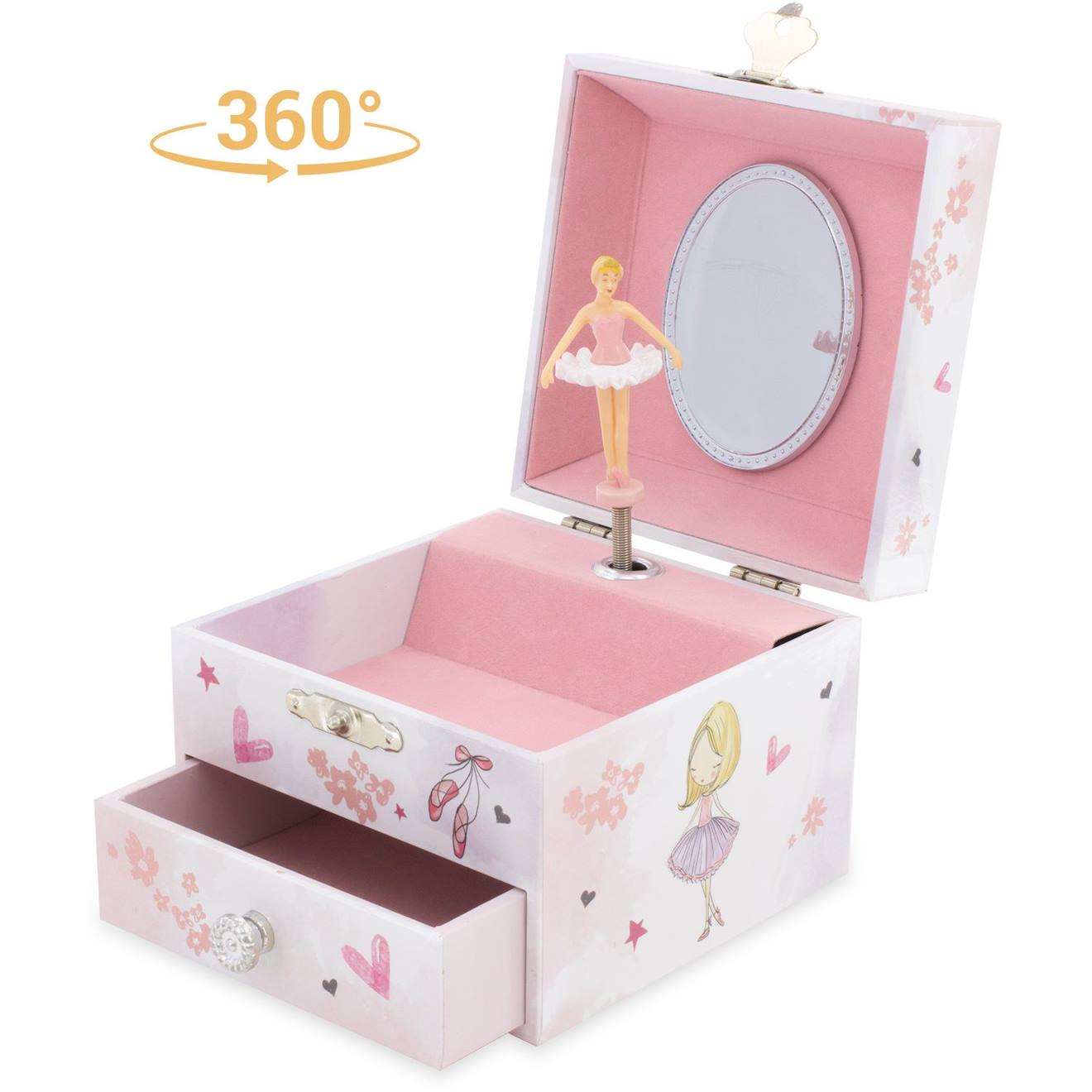 Coffret Musical Chaussons De Danse Rose