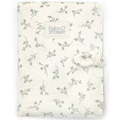 Puériculture-Sac à langer-Protège carnet de santé knot olive bloom