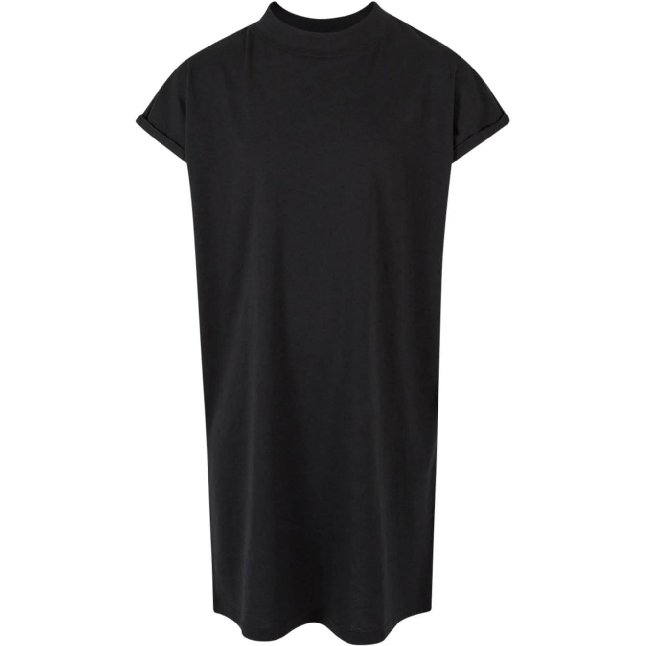 Robe T-shirt En Coton Peigné De Qualité Supérieure Noir