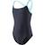 Maillot de bain 1 pièce nylon harma Noir / bleu clair vif 3 - vertbaudet enfant 