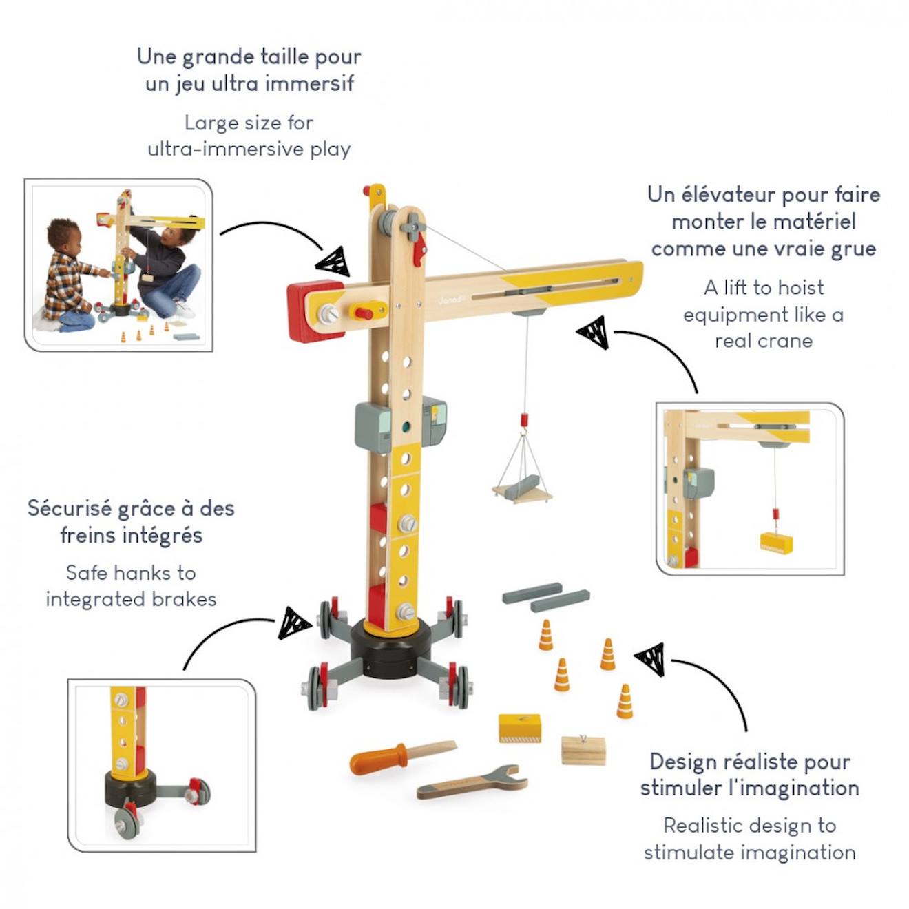 Grue géante en bois 60x62 cm achat vente écologique - Acheter sur
