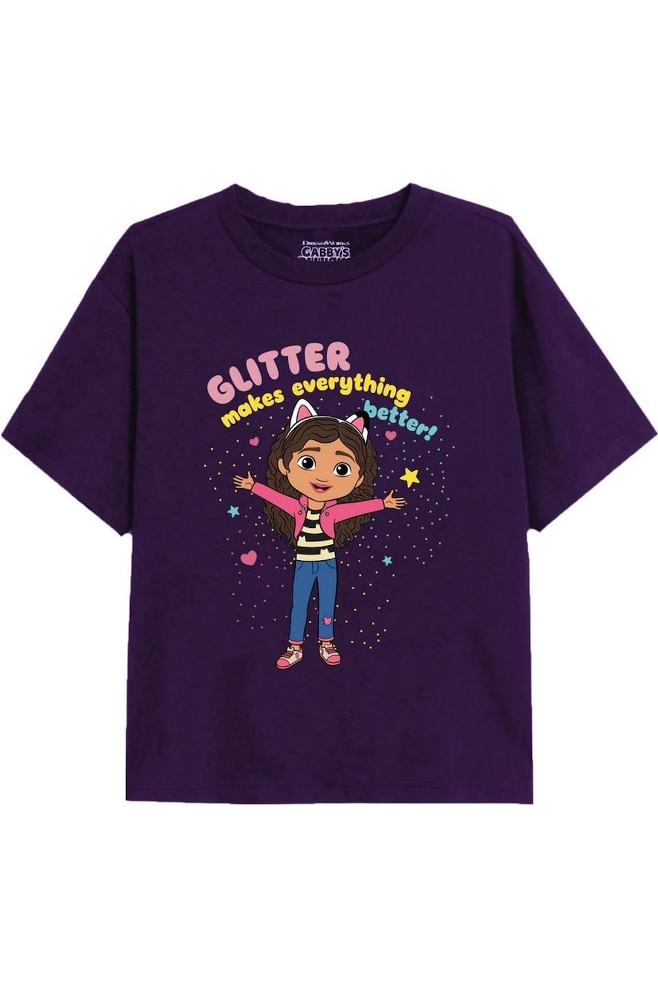 T-shirt Coton Sprinkle Party Violet