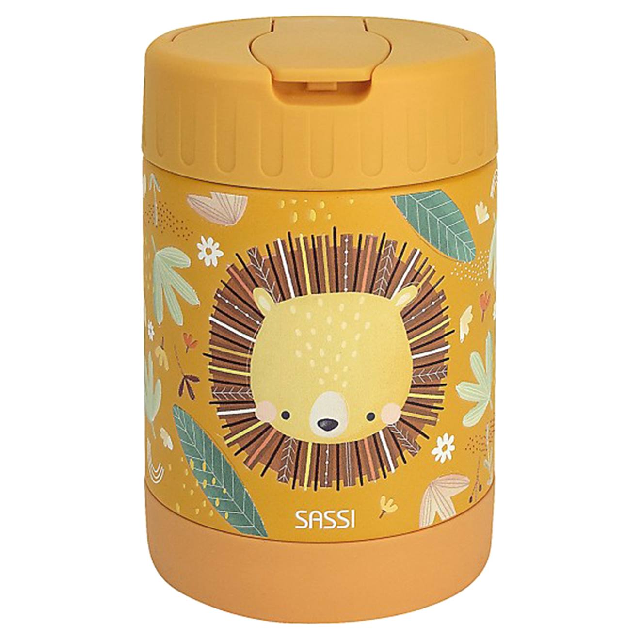 Thermos Repas Bébé En Inox Animaux Orange