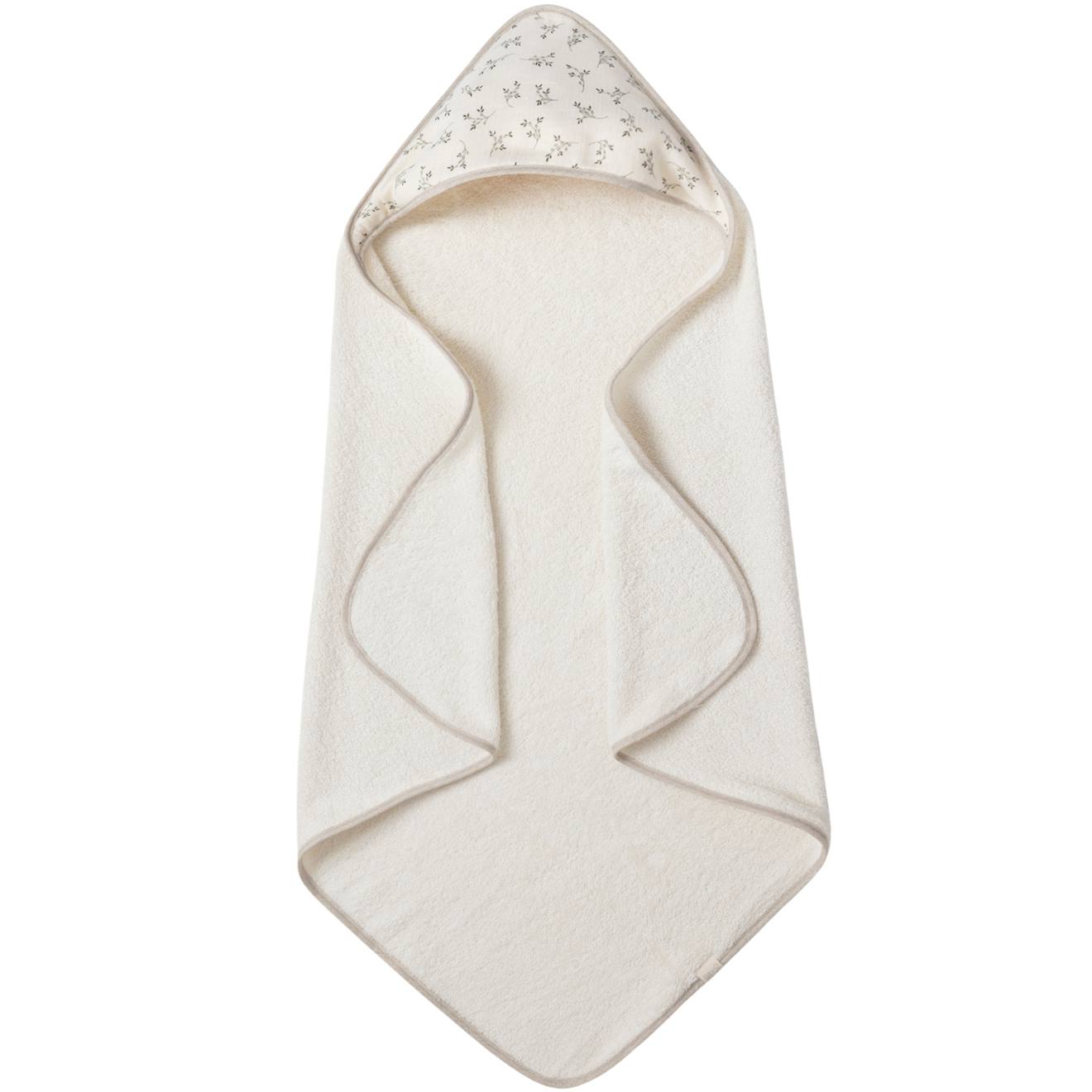Cape De Bain Olive Bloom (75 X 75 Cm) Ecru, Vert (Babyshower) - Couverture