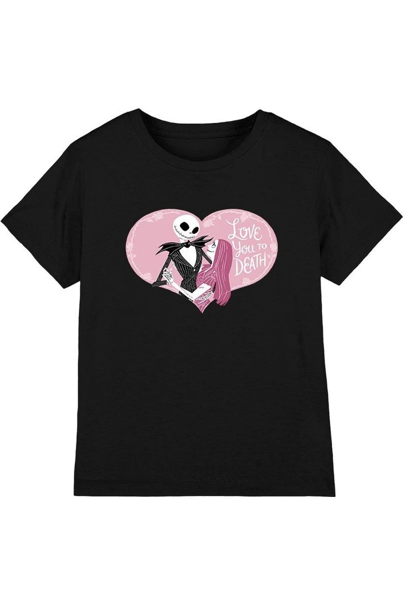 T-shirt Coton Love You To Death Noir