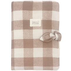 Puériculture-Sac à langer-Protège carnet de santé knot vichy caramel