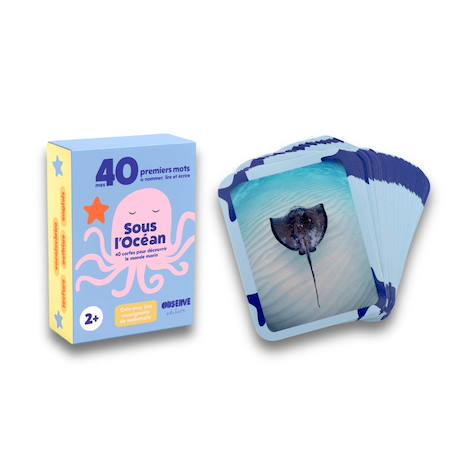 Observe Montessori - Mes 40 Premiers Mots: Mers & Océans Multicolore