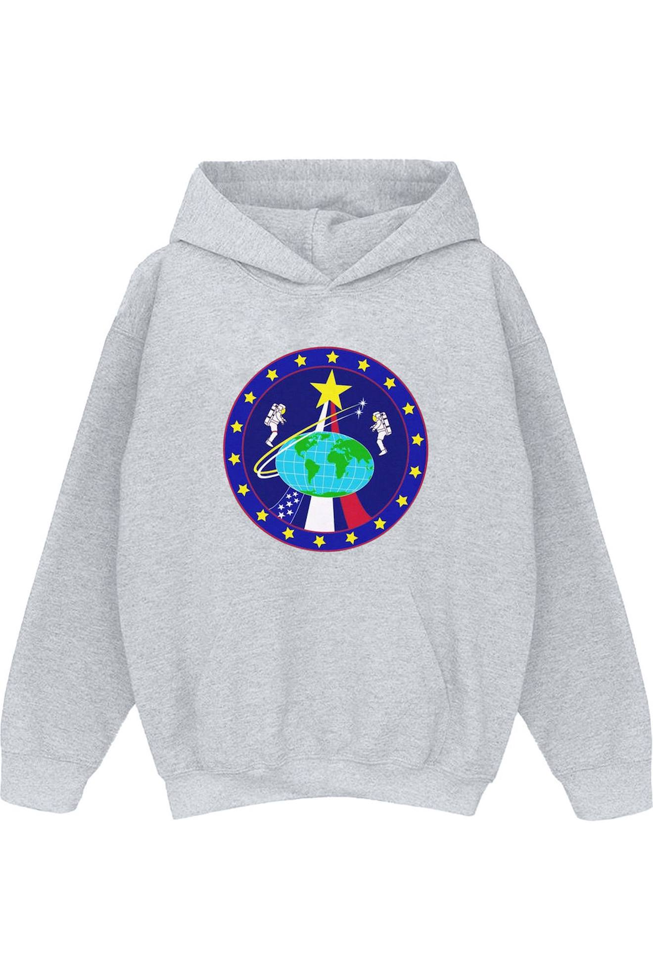 Sweat À Capuche Enfant Coton Nasa Gris Chiné