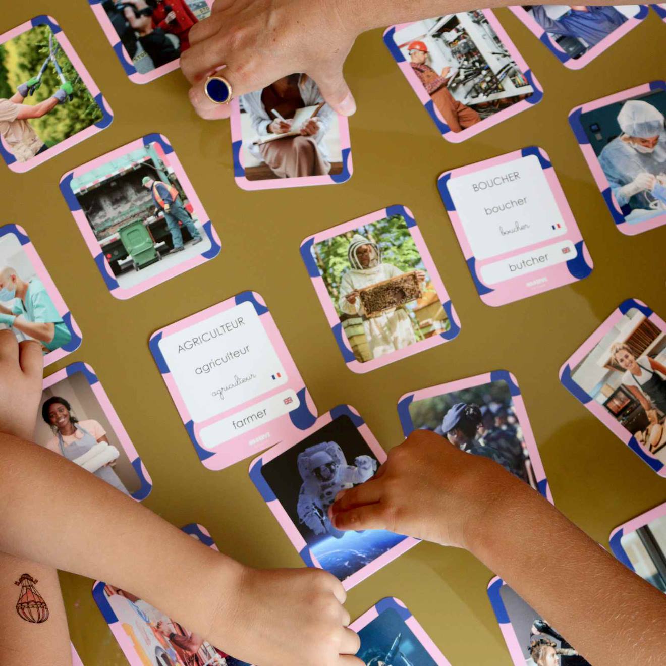 Mes 40 Premiers Mots: Métiers Multicolore (Observe Montessori) - Image 2