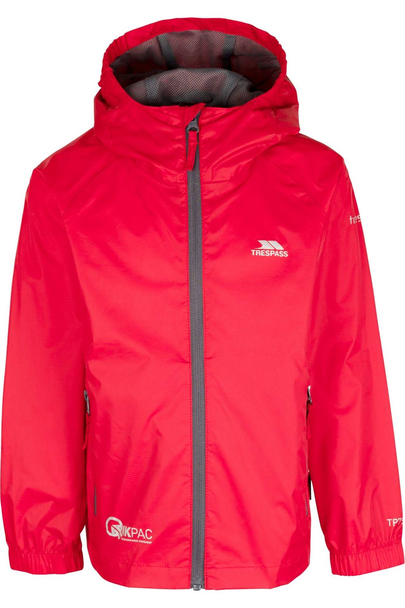 Veste Imperméable Polyamide Qikpac Rouge