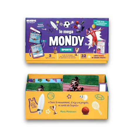 Observe Montessori - Le Mondy Des Sports Violet