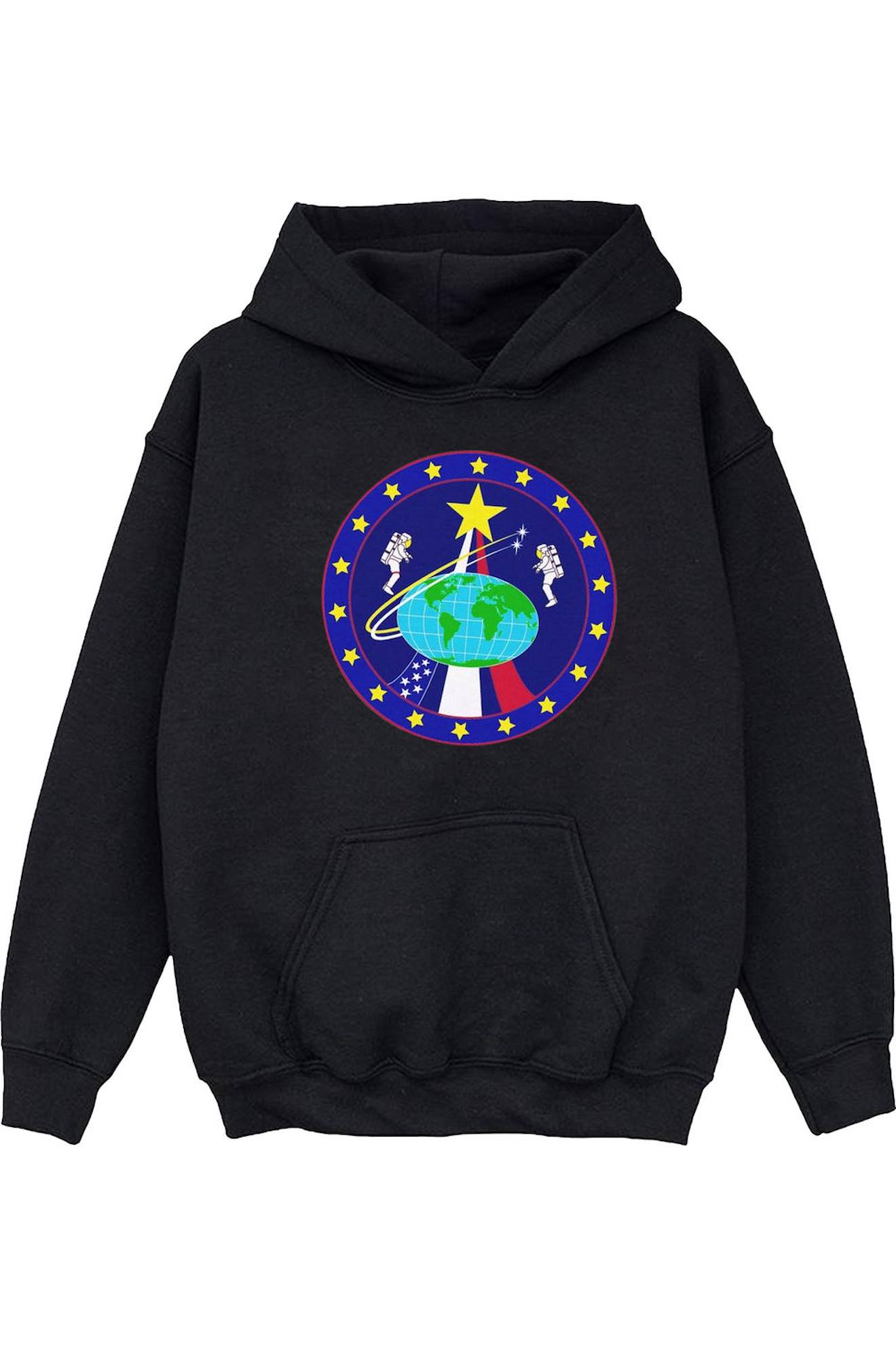 Sweat À Capuche Enfant Coton Nasa Noir