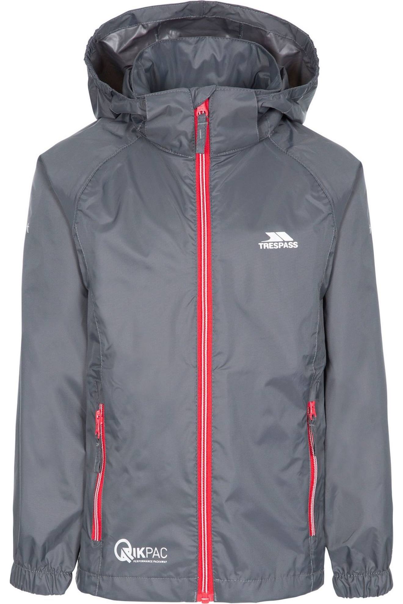 Coupe-vent Pliable Enfant Qikpac X Gris/rouge