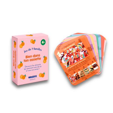 Observe Montessori - Jeu De 7 Familles, Alimentation Multicolore