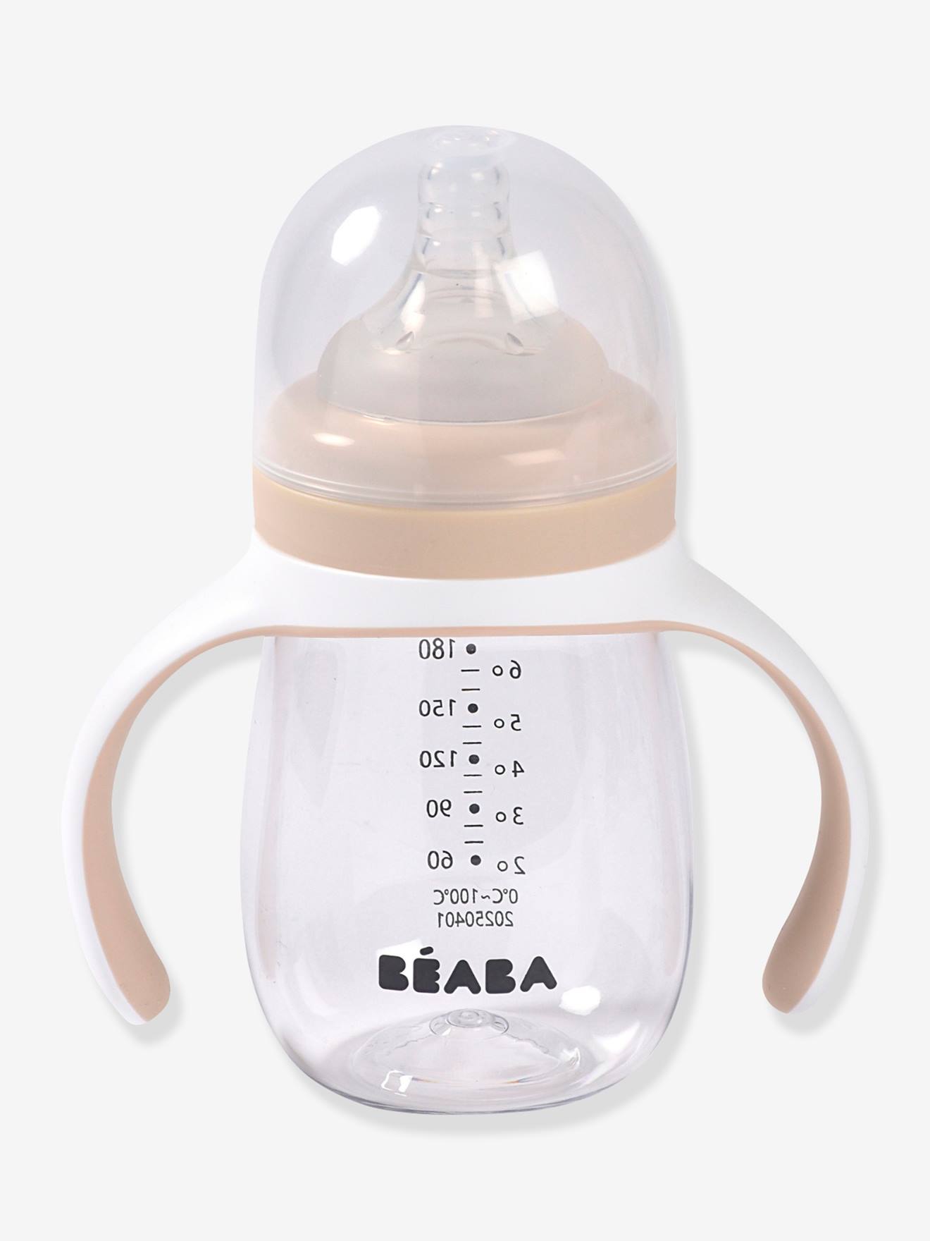 Biberon d'apprentissage 2 en 1 (210 ml) beige